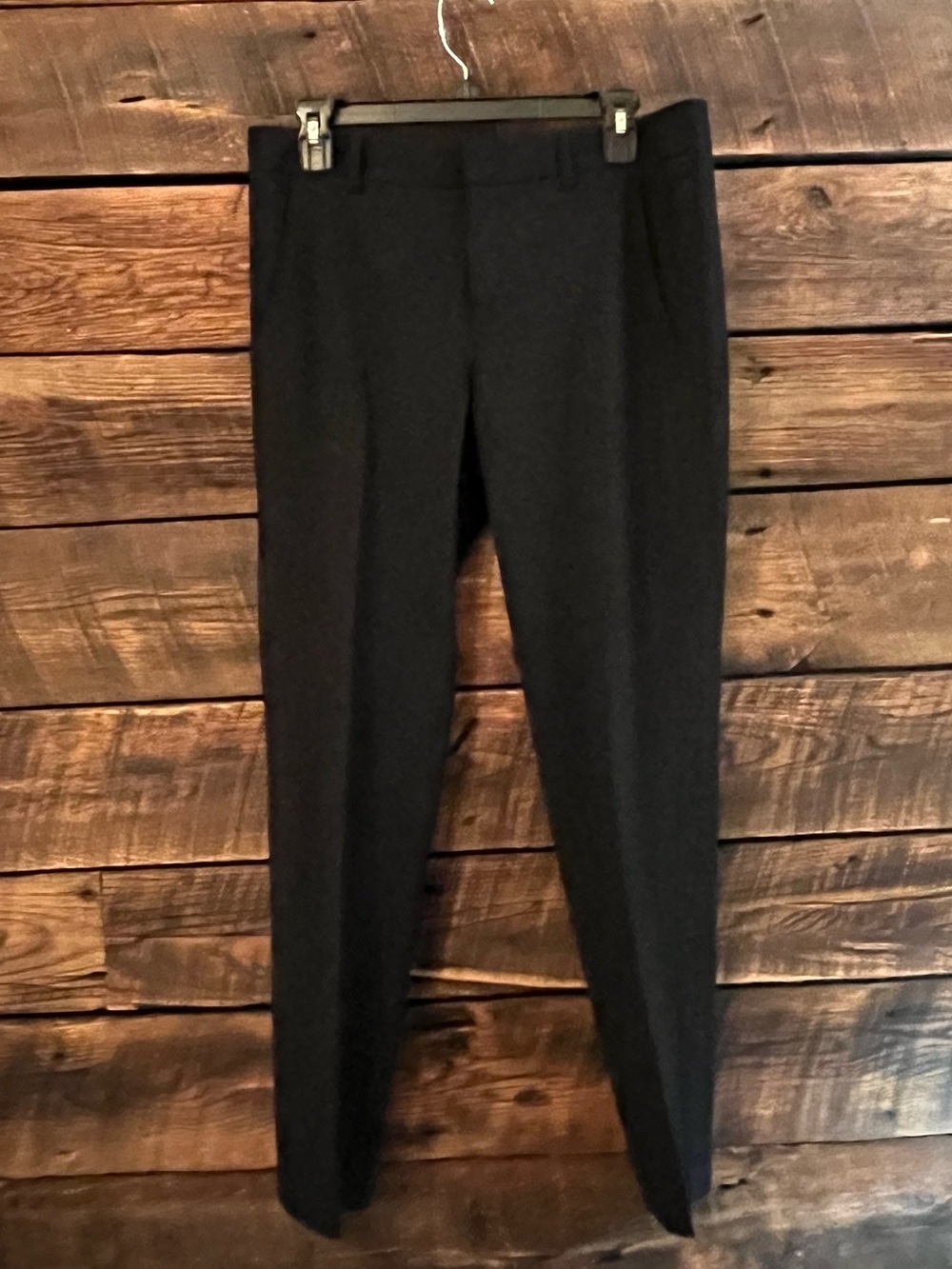 Vince wool cropped pant, black, pockets career wear, sz 8